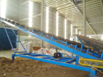  Chế tạo & thi công hệ thống băng tải nâng hạ..